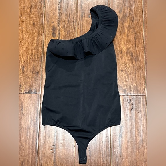 Giorgio Armani by Wolford BLUE lace top size small New $$$ - Picture 2 of 13